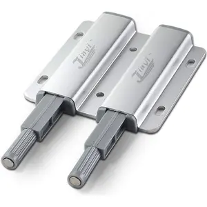 Magnetic Push Latch Heavy Duty Double Push to Open Door Latch Touch Latches Kitchen Door Push Release Latch for Drawer Closure Push Catch Pop Out Cabinet Hardware (1 Pack)