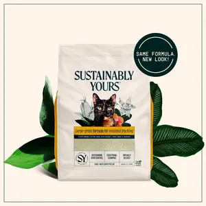 Sustainably Yours Cat Litter Large-Grain Formula 10 lbs Low Dust Odor Control Gentle on Paws Eco-Friendly Sustainable Choice