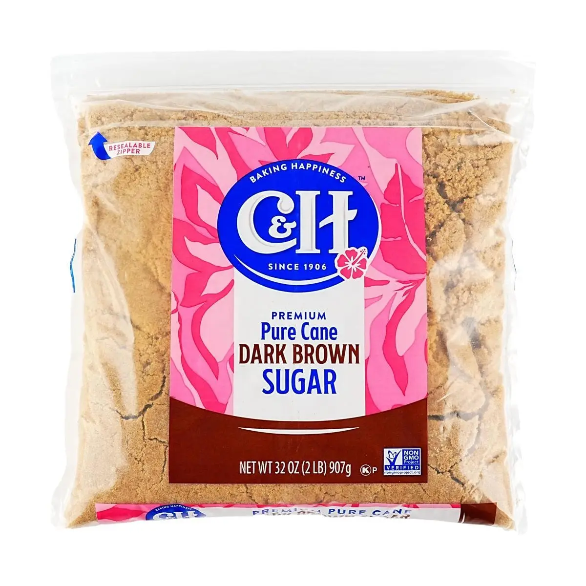 C&H Premium Brown Sugar 907g - Perfect for Baking and Flavoring