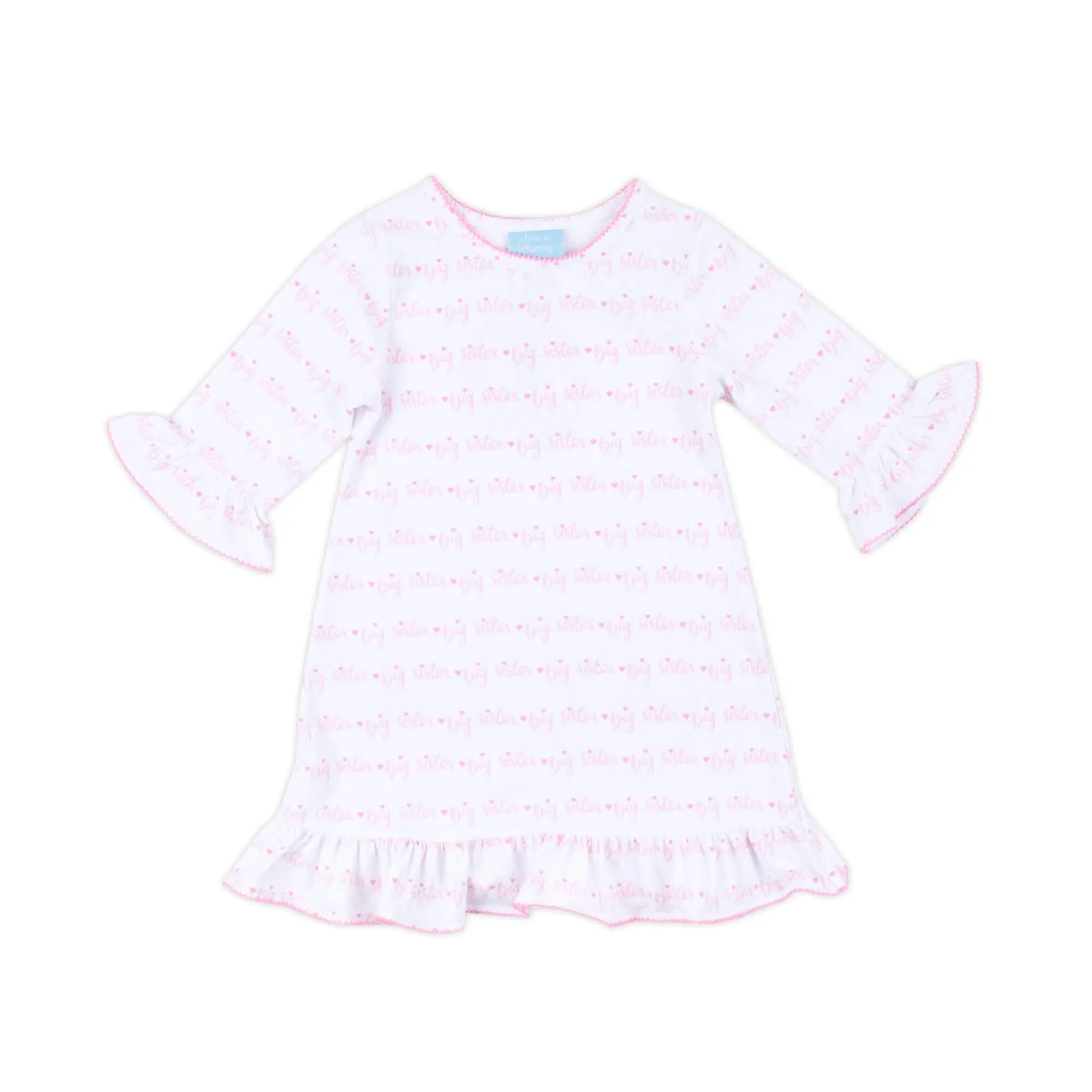 Big Sister Long Sleeve Milly Dress - Soft Knit Girl's Outfit