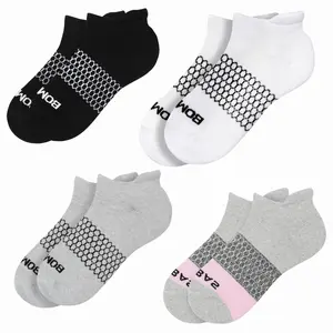 [Pack 3] BomBas Honeycomb Ankle Support Solid Socks for Women, Men | Multi Colors Unisex Running Socks, Seamless Toe, Compression Socks | Stylish Socks