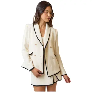 Tweed Blazer Jacket & Skort Set