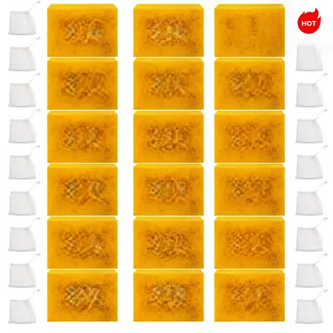 Kojic Turmeric Soap Bar - Exfoliating Body Soap for Daily Bath Use, Skin Renewal Bath Cleanser with Skin Brightening Product Benefits for Face & Body