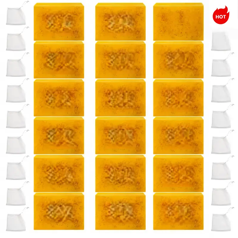 Kojic Turmeric Soap Bar - Exfoliating Body Soap for Daily Bath Use, Skin Renewal Bath Cleanser with Skin Brightening Product Benefits for Face & Body
