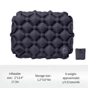 Press-to-inflate cushion, lightweight airplane cushion, stadium seat cushion, travel cushion, suitable for hiking, climbing, and general use in offices and on airplanes