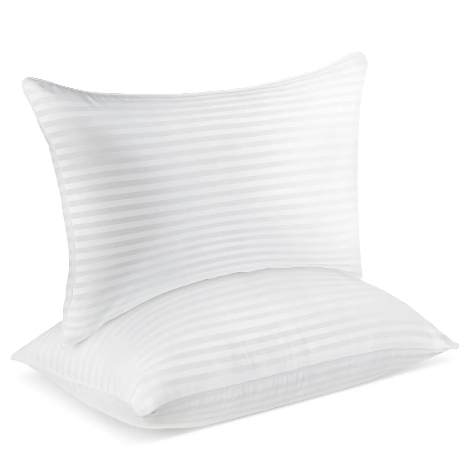COOKEY Bed Pillows Set of 2,Down Alternative Pillows for Sleeping,Hotel Collection Cooling Pillow for Back, Stomach or Side Sleepers,Striped pillow