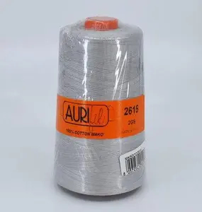 Aurifil Mako Cotton Thread Aluminum 2615 Lg Spool 50Wt 6452Yd