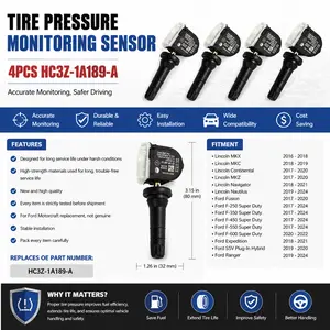 4PCS Ford TPMS Sensors – OEM spec, plug-and-play.Keep your tire pressure in check.Easy install!