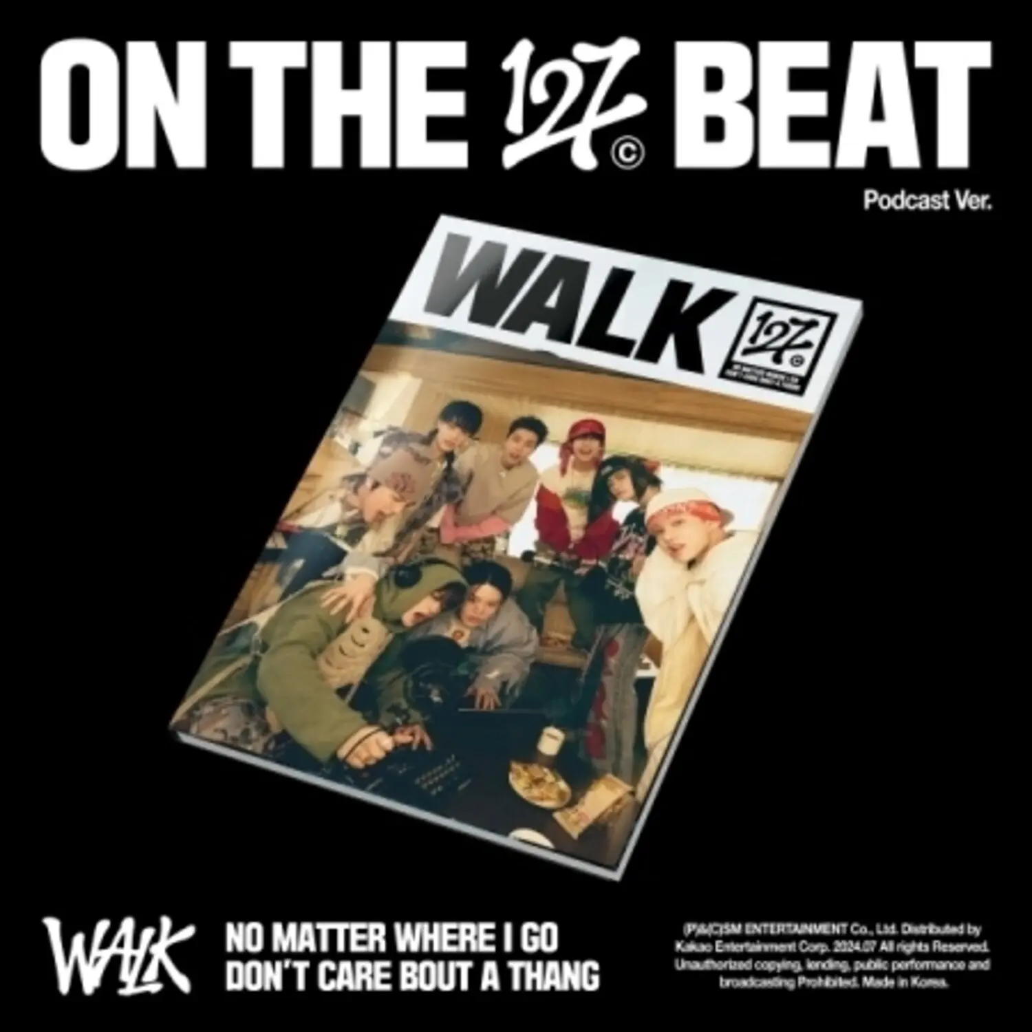 NCT 127 - Walk - Podcast Version - incl. Photobook, Sticker Pack, Folded Poster + Photocard  [COMPACT DISC - CD] Photo Book, Photos, Poster, Stickers, Asia - Import