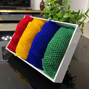 Authentic Rough African Net Sponge from Ghana - Ultimate Daily Exfoliating Bath Sponge - Deep Exfoliation, Rich Tradition