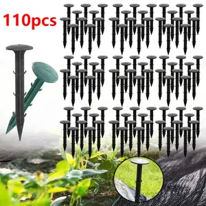 Waterproof Tent Stakes, Rust Resistant PP Plastic Anchors with Hooks, Multi-Purpose Garden Nails for Weed Barriers/camping Tents