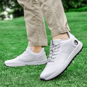 Men's Simple Golf Shoes Comfortable Non - slip Durable Breathable Ideal For Golf Training And Daily Wear Great Gift.