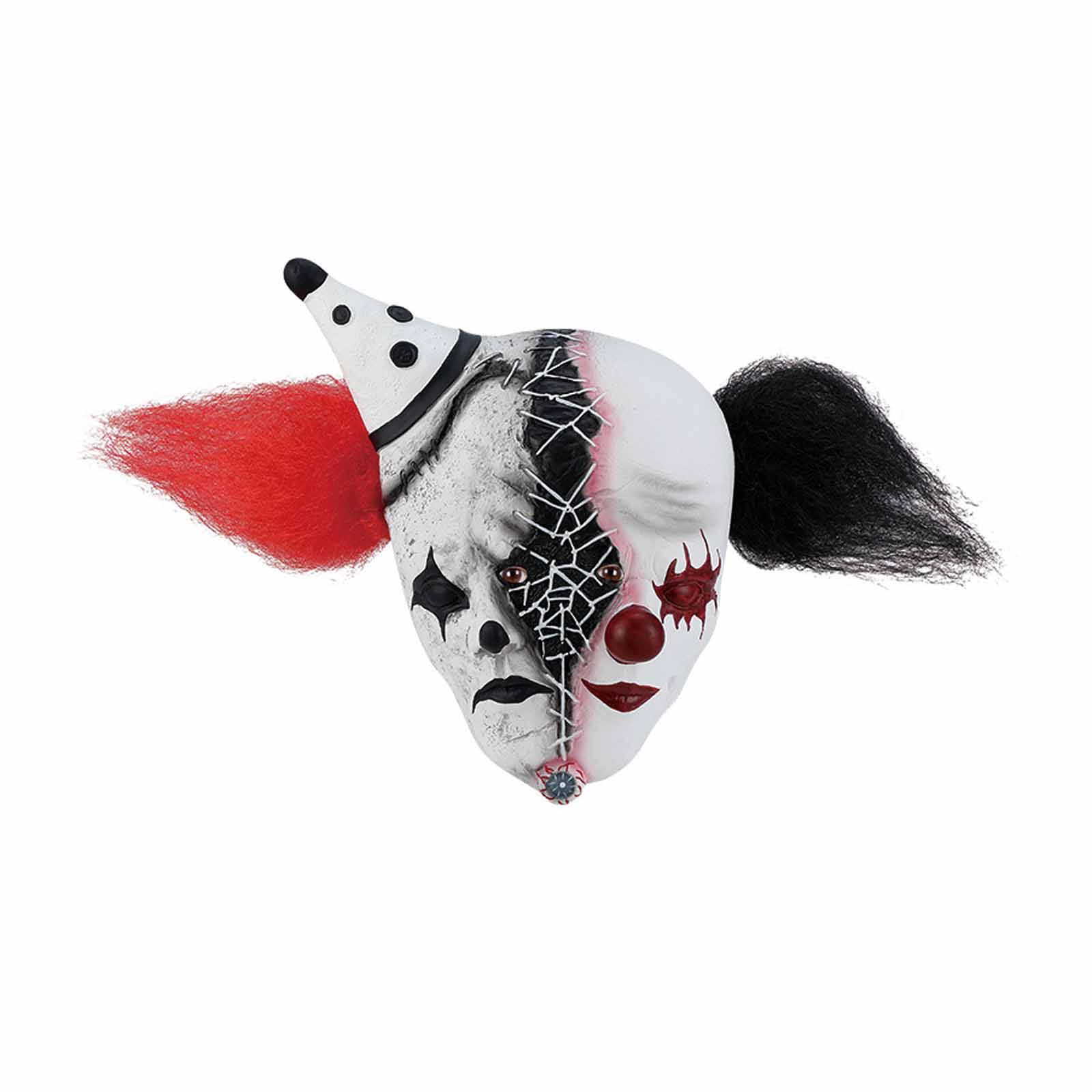 halloween festivity Terror Joker Mask,Killer Joker Latex Mask, with various horror styles, suitable for cosplayers and Halloween enthusiasts, suitable for role-playing at haunted house carnival prank props themed parties