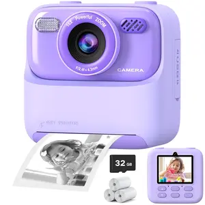 Instant Digital Cameras, Polaroid P79, 1080P HD Dual-Lens Selfie Camera, Portable Camera, Print Paper & 32g Card, Christmas Birthday Gifts