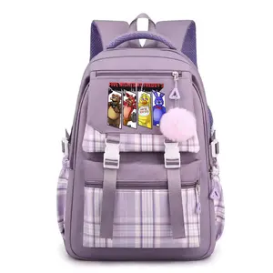 FNAF Backpack Adult Men's and Women's Classic andLightweight Backpacks Large Capacity Portable Outdoor Travel Daypack Bag - Purple