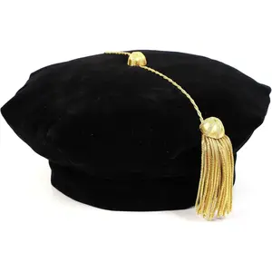 Graduation Doctoral Tam Blue  8 Sided with  Bullion Tassel