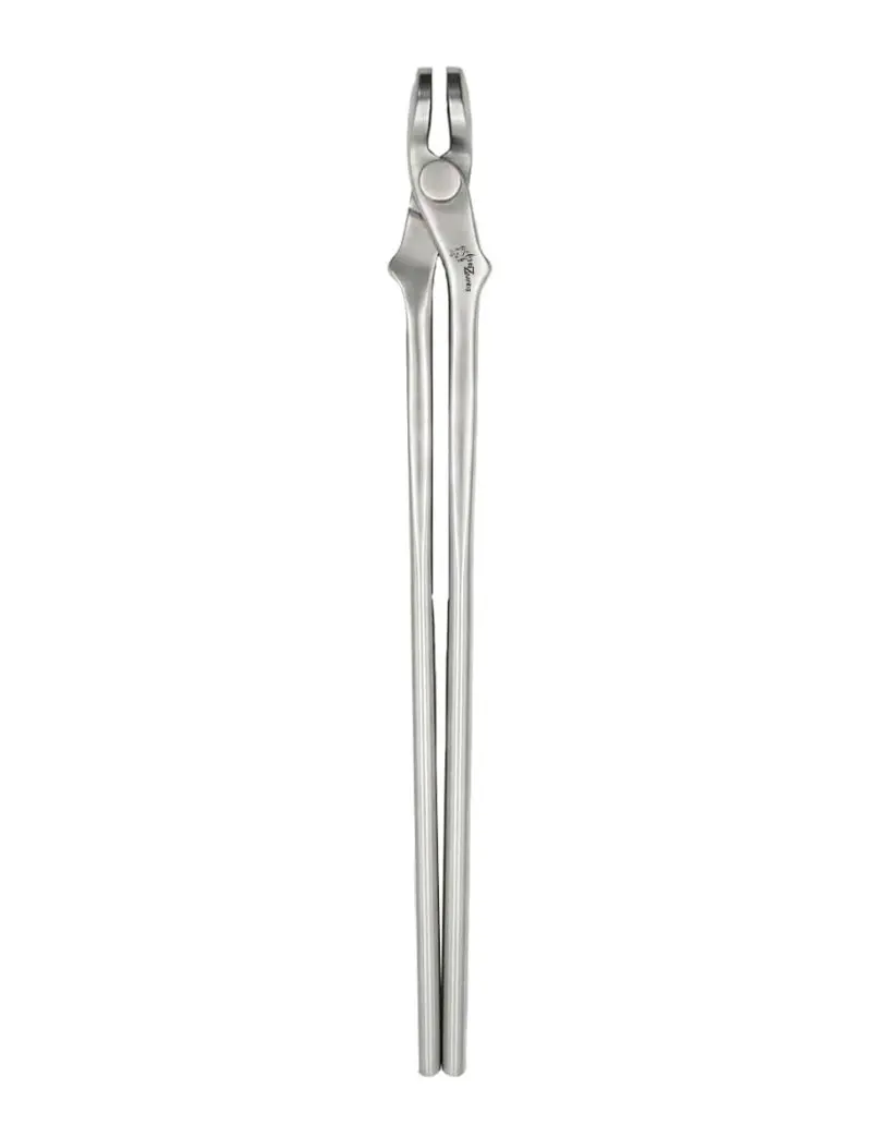 Heavy-Duty Tool Steel Forging Tongs, Professional Farrier Horse Hoof Care Grooming Tool with Precise Grip for Trimming, Nail Cutting