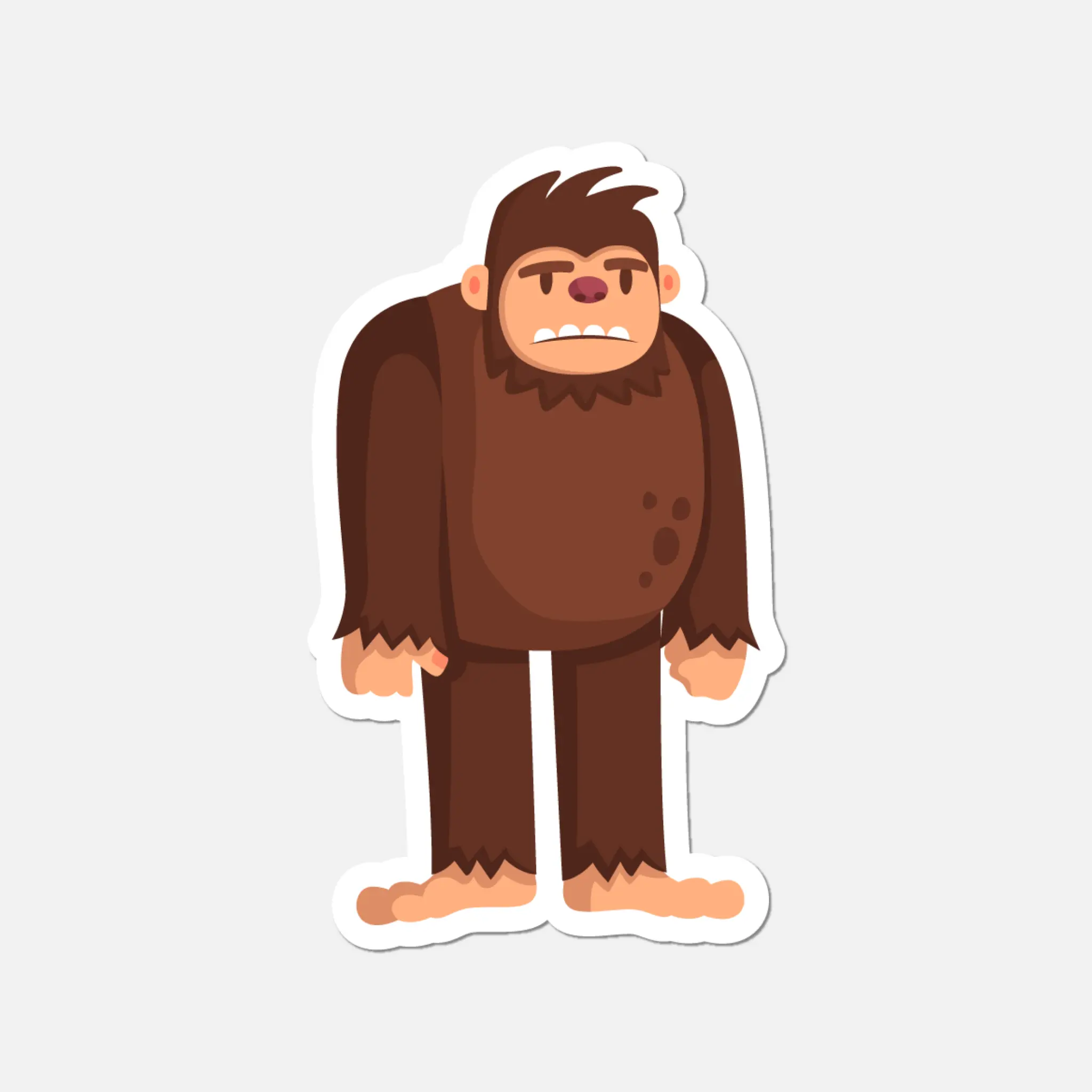 Sad Bigfoot Sticker