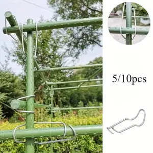 5pcs Plant connecting rings Home grown wire clips Bracket connecting clips Garden clips Cage connectors Garden stake connectors Garden Supplies