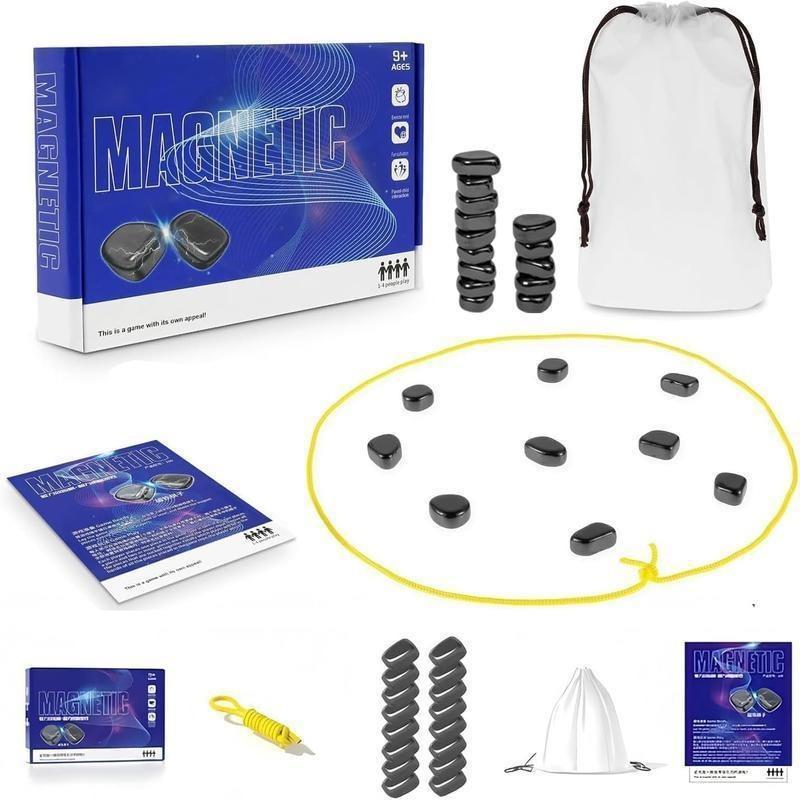 Magnetic Strategy Game for All Ages TikTok Game for 2 Players with Gold Hexagonal Pieces