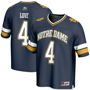 Jeremiyah Love Notre Dame Fighting Irish GameDay Greats Youth Football Fashion Jersey - Navy