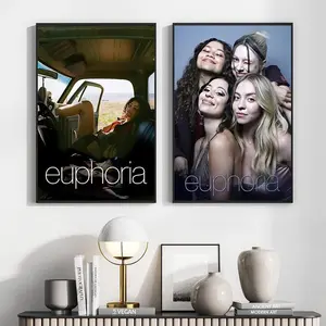Euphoria Poster, Canvas Wall Art Print, Aesthetic Room Decor, TV Show Fan Gift, Modern Home Living Room Wall Decor, Keepsake Art Print