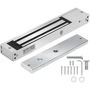 600LBs/280KG Electric  Lock, Electromagnetic Door Lock Holding Force for Access Control, OutSwinging Door Access Control System, Single Door 12V