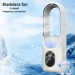 Mini Desktop Fan, Office Cooling Humidifier, Leafless Spray Cooler, USB Cold Fan, Energy Efficient, Perfect for Home & Office Use, Mist Fan Cooler, Misting Cooling Fan