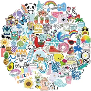Stickers for Water Bottles, 100 Pack/PCS Cute Vinyl Aesthetic Waterproof Stickers for Laptop Hydroflask Computer for Teens Girls