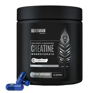 High-Purity Micronized Creatine Monohydrate in Capsules - 250 Capsules