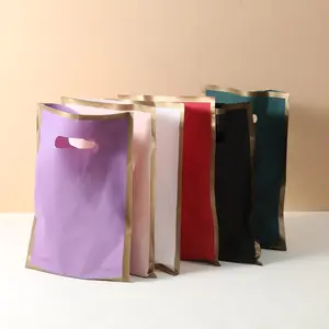 Gift Bag with Handle, 50pcs/set Plastic Gift Candy Bag, Gift Wrapping Bag for Wedding Birthday Festival Party Souvenir Bags