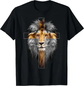 100% Cotton Jesus Lion of Judah T-Shirt