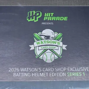 (Dome) 2026 Watson's Card Shop Exclusive Hit Parade Full-Size Autographed Batting Helmet Box(See description for more details).