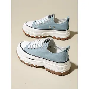 New women's casual shoes, thick soled sports shoes, comfortable sports shoes, with a height increase of 4.5cm, suitable for short women's party wearRAIMENTRY