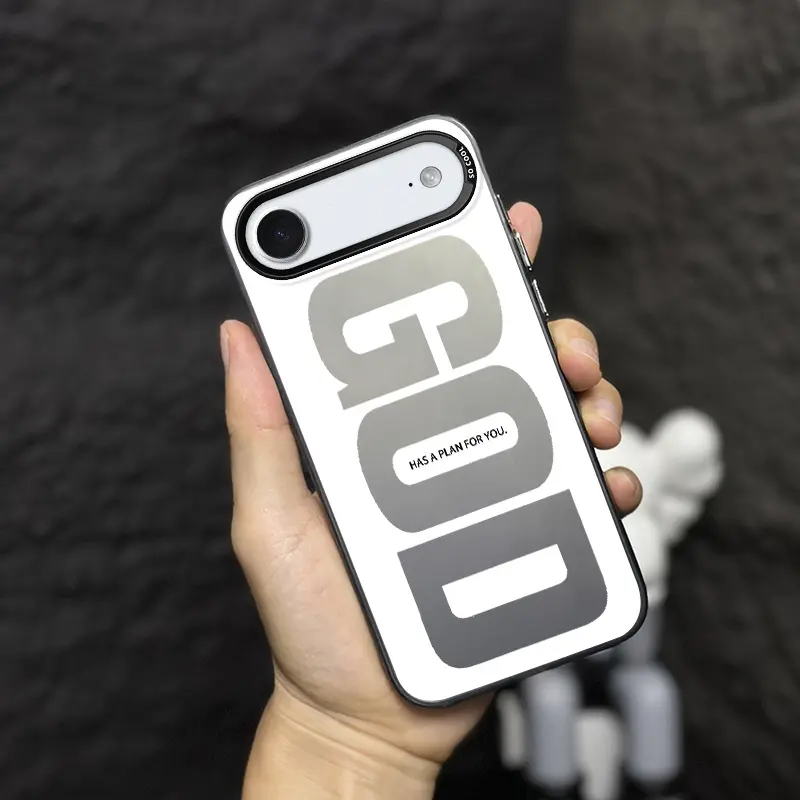Suitable for iPhone 18 17 air case New God's Light IMD laser technology simple, stylish and cute iPhone phone case, suitable for men and women as a gift phone protective, military grade anti drop, Christian phone case-D46