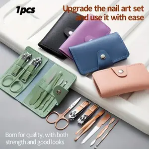 7-Piece Nail Clipper Set, Home Use Nail Clippers, Ear Picks, Portable Manicure Tools Kit, Manicure Organizer, Salon Quality Nails Care Essentials