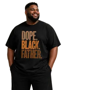 Dope Black Father Tee – Oversized Fit | Father’s Day Gift Idea | Trendy Graphic Cotton T-Shirt simply sarah t shirt