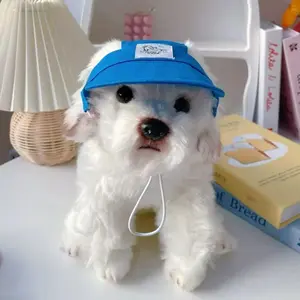 With Ear Holes Dog Duck Tongue Hat Adjustable Comfortable Pet Cat Sunscreen Hat Stylish Doggie Helmets