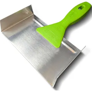 Corner Trowel – 7.5" Stainless Steel Drywall Corner Tool for Inside Corners – Innovative Bi-Directional Drywall Trowel with Polymer Handle for Smooth, Clean, Fast Finishing