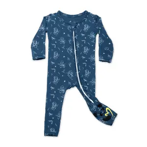 Bellabu Bear Ninja Bamboo Convertible Footie for Babies - Soft and Comfortable