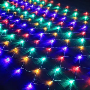 Christmas Net Lights Outdoor, 200 LED Bush Lights With 8 Modes, 6.6ft x 9.8ft, Timer, Connectable, Waterproof, for Halloween & Christmas Decorations Color