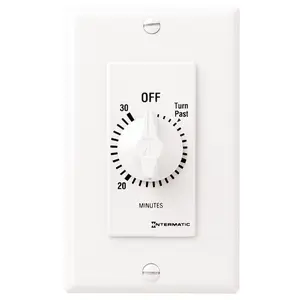 Intermatic Indoor Spring Wound Timer 277V White Intermatic Indoor Spring Wound Timer 277V White