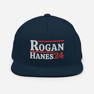 Rogan Hanes '24 Embroidered hat, Joe Rogan Cameron Hanes 2024 Snapback Cap