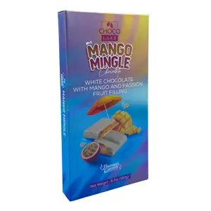 ChocoLake Mango Mingle White Chocolate Bar with Mango and Passion Fruit Filling Creamy Smooth Limited Edition Fruity Dessert Snack