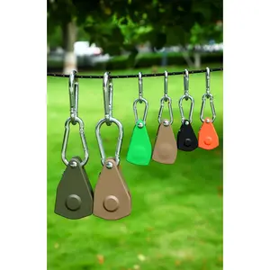 Canopy windbreak rope pulley tensioner regulator reflective rope hook outdoor camping tent rope pulley adjustment buckle Bag