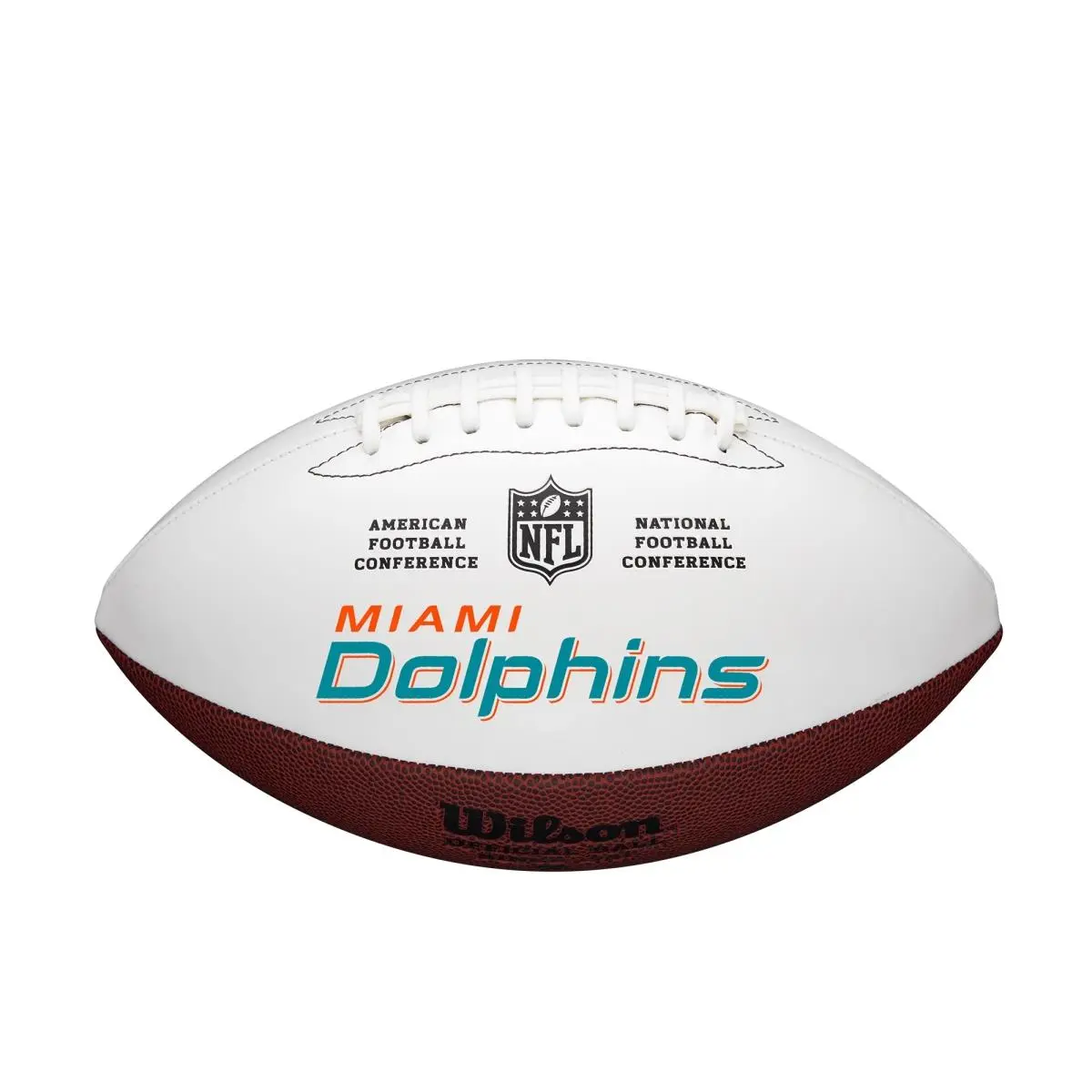 Wilson Full-Size Autographable NFL Miami Dolphins Football, Authentic Sports Collectible for Collectors