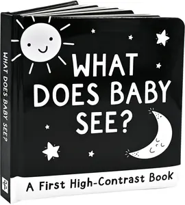 What Does Baby See? a High-Contrast Board Book -- Simon Abbott - Board Book