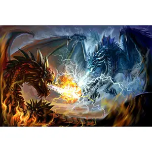 Fire & Ice Dragons Diamond Painting
