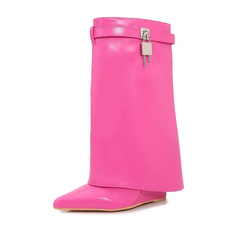 Women's Shark Lock Boots - Legally Blonde - Shoe trendy  boots Girl Footwear