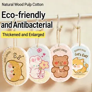 2026 New Compressed Wood Pulp Sponge, Kitchen Dishwashing Sponge Block, Cloth, Cleaning Towel, Multifunctional Kitchen Cleaning Tool